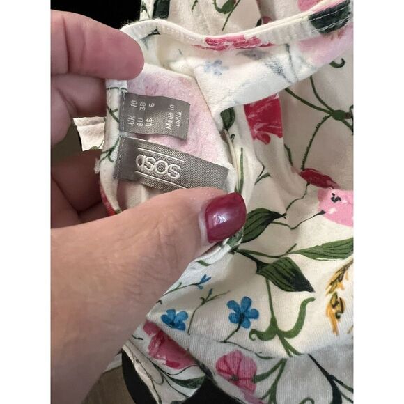 ASOS Floral Pajama Tank Size 6 - Picture 3 of 3
